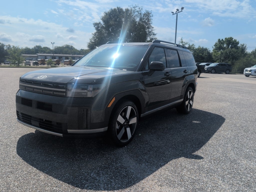 2026 Hyundai Santa Fe Limited 7P in Rockwood Green — front three-quarter view
