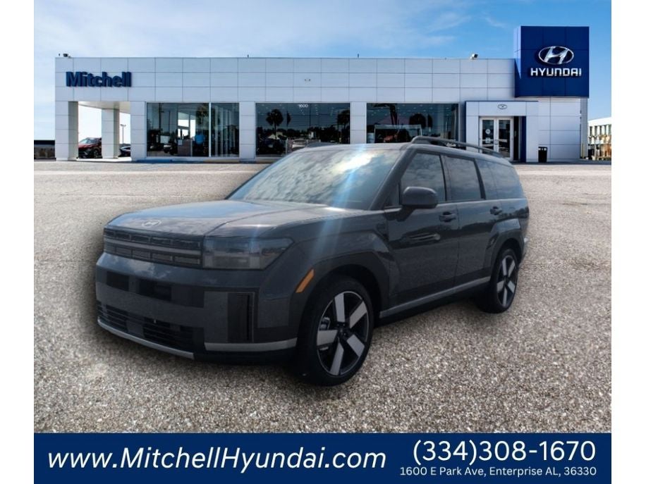 2026 Hyundai Santa Fe Limited 6P in Ecotronic Gray — front three-quarter view