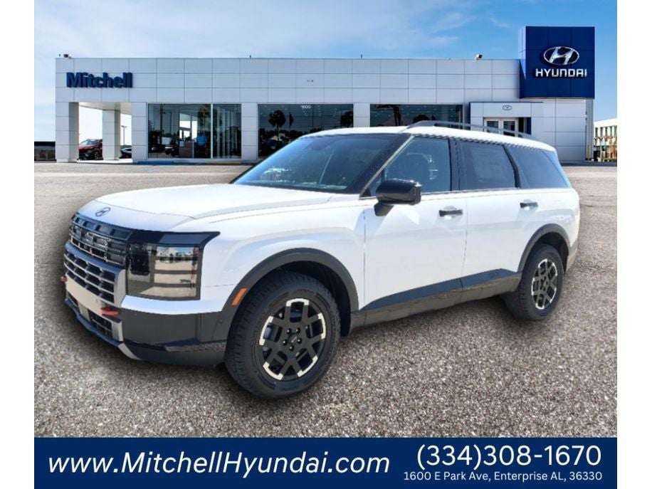 2026 Hyundai Palisade XRT Pro in Creamy White Pearl — front three-quarter view