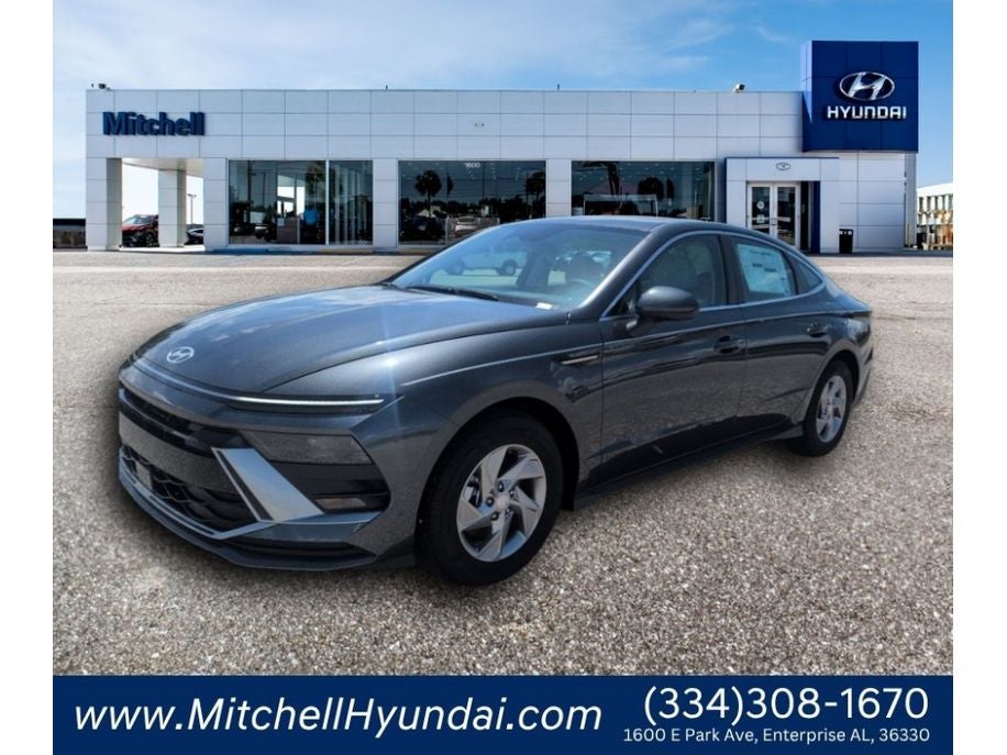 2026 Hyundai Sonata SE in Portofino Gray — front three-quarter view
