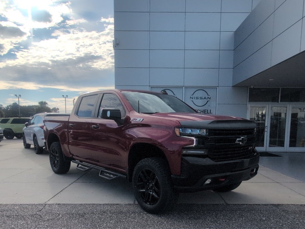 2021 Chevrolet Silverado LT Trail Boss in Cherry Red Tintcoat — front three-quarter view