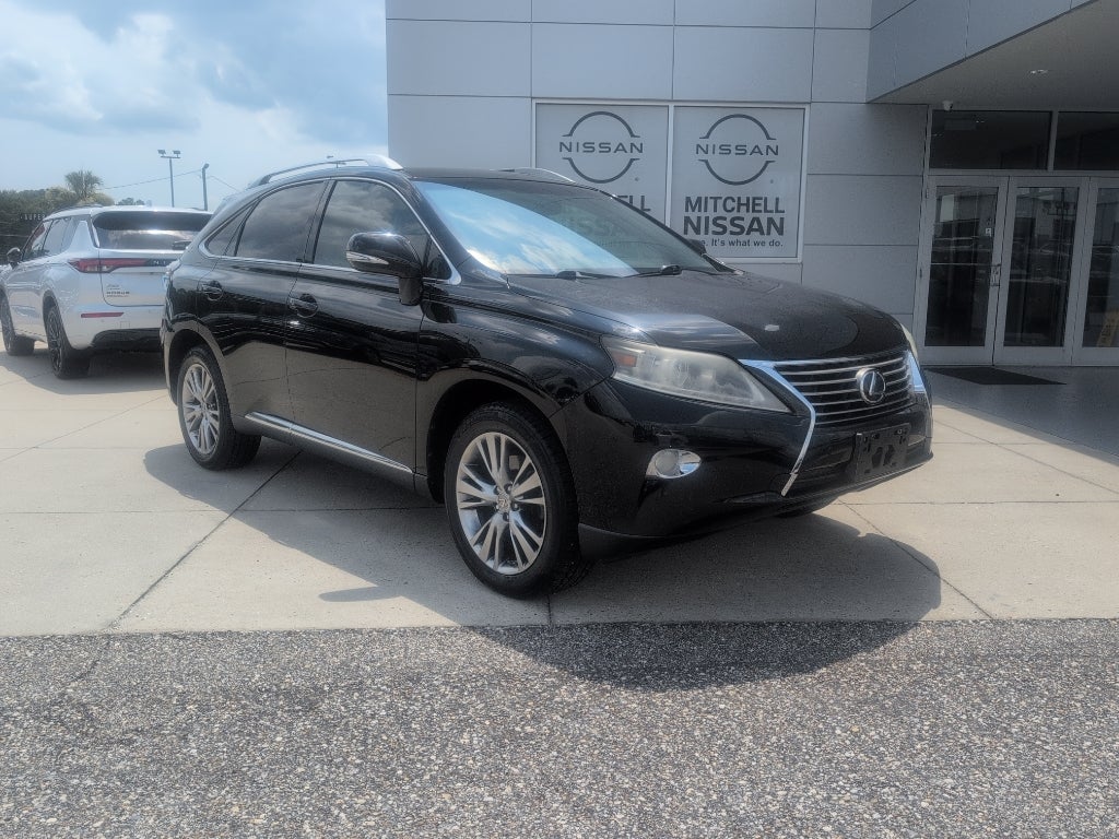 2014 Lexus RX 350 Base in Obsidian — front three-quarter view