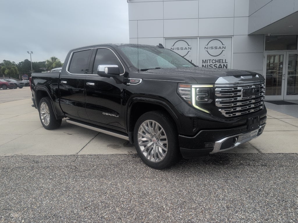 2022 GMC Sierra Denali in Onyx Black — front three-quarter view