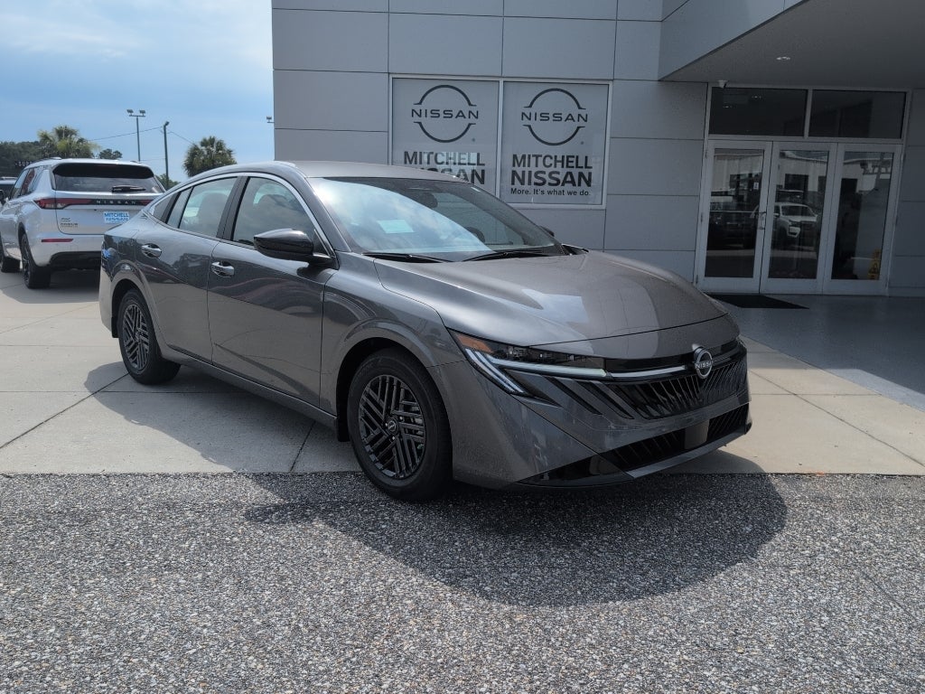 2026 Nissan Sentra SV in Gun Metallic — front three-quarter view