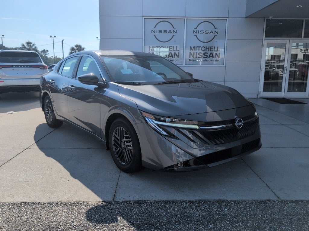 2026 Nissan Sentra SV in Gun Metallic — front three-quarter view