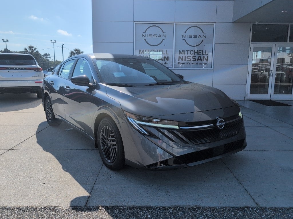2026 Nissan Sentra SV in Gun Metallic — front three-quarter view