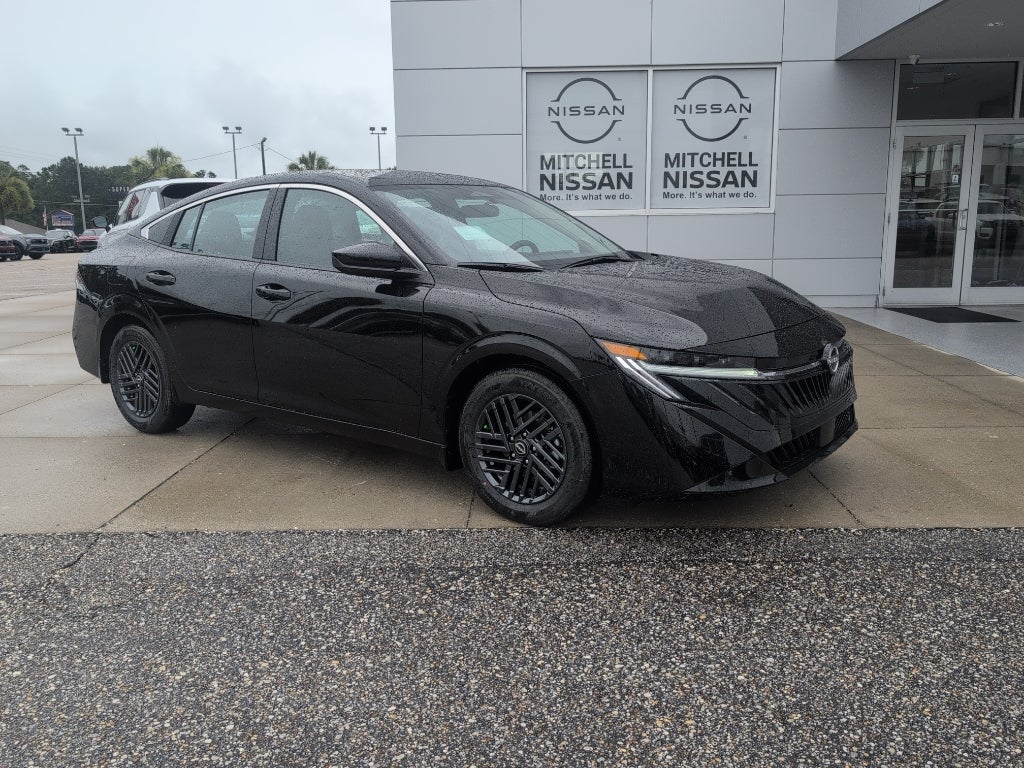 2026 Nissan Sentra SV in Super Black — front three-quarter view