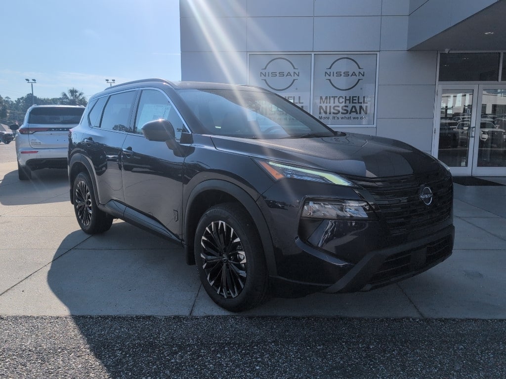 2026 Nissan Rogue Dark Armor in Deep Ocean Blue Pearl — front three-quarter view